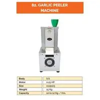 DRY GARLIC PILLER WITH 0.25 HP MOTOR
