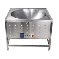 STAINLESS STEEL 25 LTR TABLE TOP ELECTRIC KADAI, 28 INCH