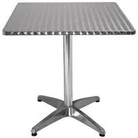 STAINLESS STEEL SQUARE FAST FOOD TABLE