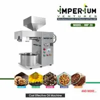 IMPERIUM® STAINLESS STEEL ORGANIC OIL PRESS MACHINE - SINGLE PHASE, COMMERCIAL GRADE (IMP-TC-20)