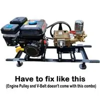AUTOMATIC HIGH PRESSURE HTP-50 PUMP WITH 6.5 HP PETROL ENGINE