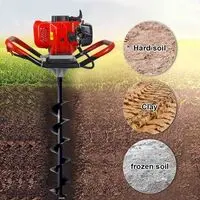 KISTON EARTH AUGER MACHINE WITHOUT DRILL BIT, 52 CC