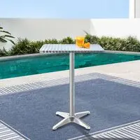 STAINLESS STEEL SQUARE FAST FOOD TABLE
