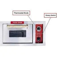 STAINLESS STEEL ELECTRIC OPERATED PIZZA OVEN, 18X18 INCH