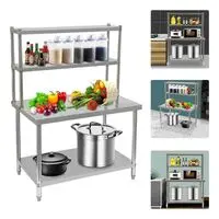 STAINLESS STEEL KITCHEN PICK UP TABLE (50=600)