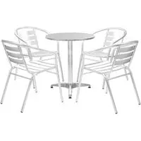 STAINLESS STEEL ROUND FAST FOOD TABLE
