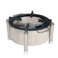 STAINLESS STEEL ROUND BHATTI,12 INCH