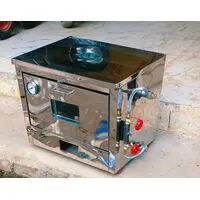 STAINLESS STEEL GAS OPERATED PIZZA OVEN, 12X18 INCH