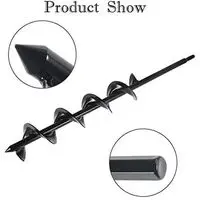 4" INCH EARTH AUGER DRILL BIT