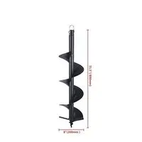 2" INCH EARTH AUGER DRILL BIT