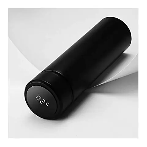 STAINLESS STEEL SPORTS WATER BOTTLE WITH LED TEMPERATURE DISPLAY