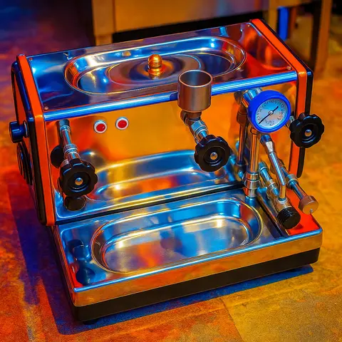 ELECTRIC & GAS OPERATED INDIAN ESPRESSO COFFEE MACHINE WITH AUTOCUT 20 INCH
