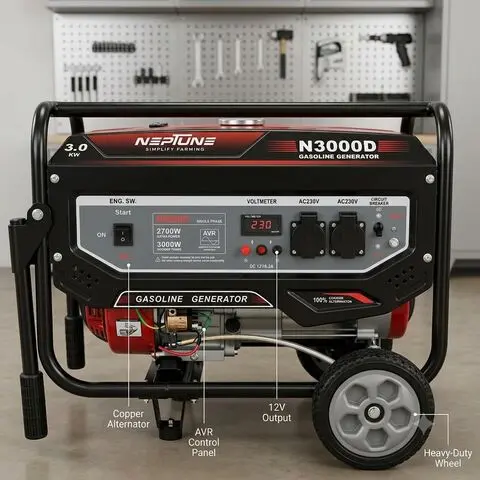 3 KVA PETROL PORTABLE GENERATOR SELF START