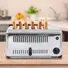 STAINLESS STEEL 6-BREAD POP UP TOASTER